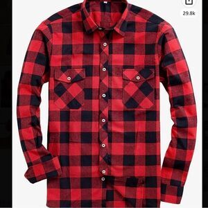 NWT ALIMENS & GENTLE Men’s Button Down Regular Fit Plaid Button Down Size XXXL